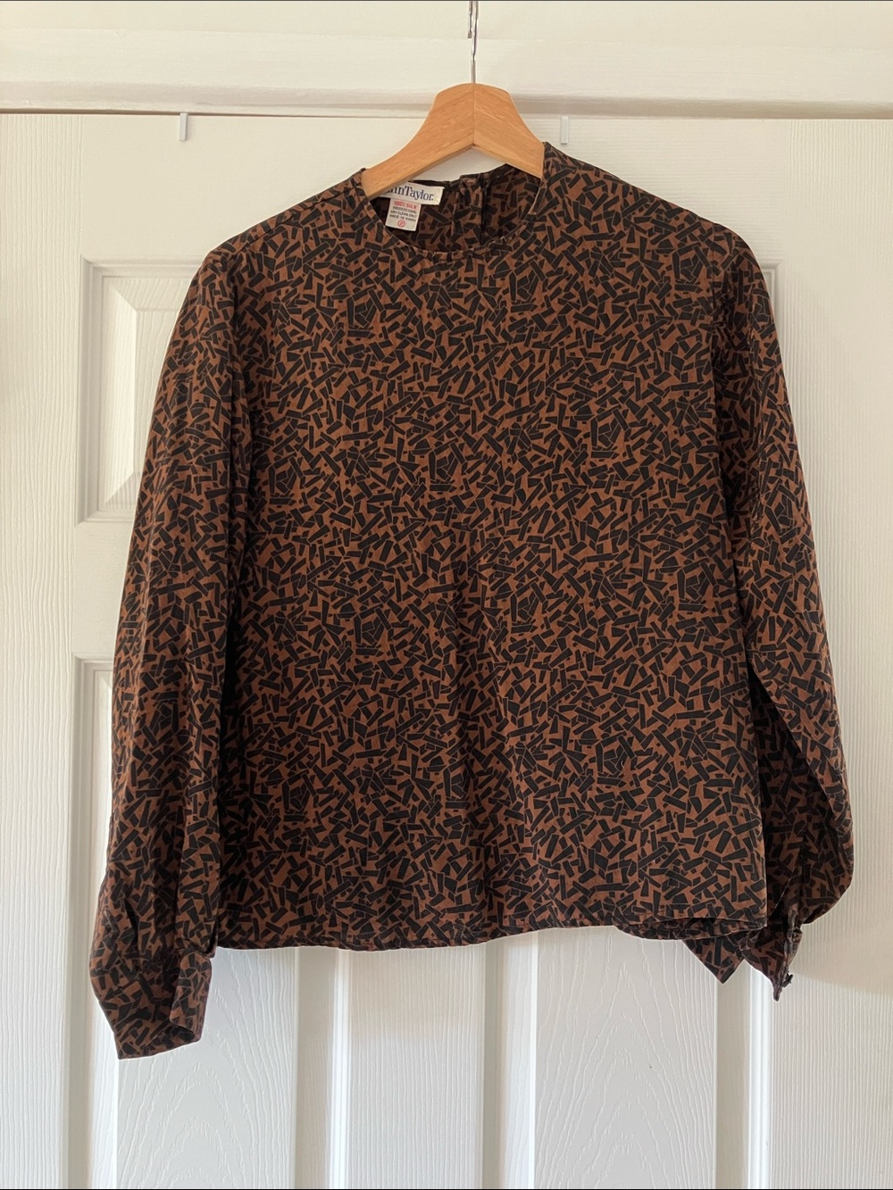 Vintage Silk Ann Taylor Long Sleeve Blouse